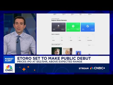 eToro prices IPO at $52 per share ahead of Nasdaq debut